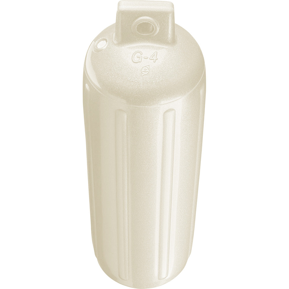 Polyform G-4 Twin Eye Fender 6.5" x 22" - Metallic White [G-4 METALLIC WHITE]