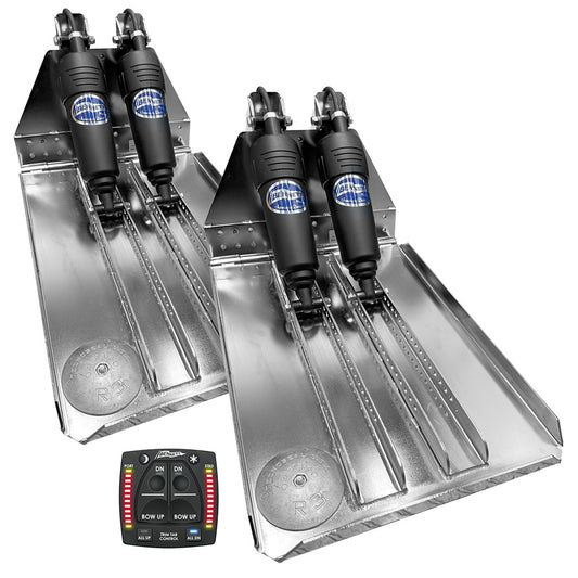 Bennett Marine BOLT 14x20 Dual Electric Trim Tab System w/One Box Indication Unit [BOLT1420HD-OBI]