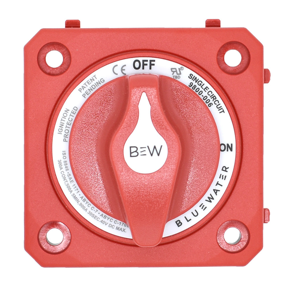 Bluewater On/Off Switch Battery Switch - Panel Mount - Red [9800-006-10]