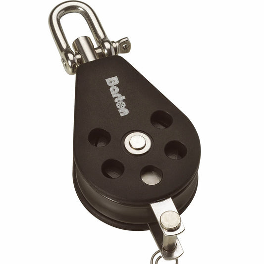 Barton Size 1 30mm Plain Bearing Pulley Block Single Swivel  Becket [N01131]