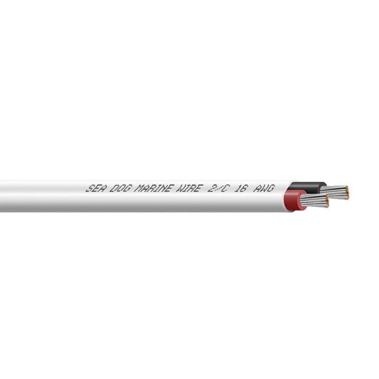 Sea-Dog 16/2 AWG Flat Duplex Wire - Red/Black - 100' [8016202]