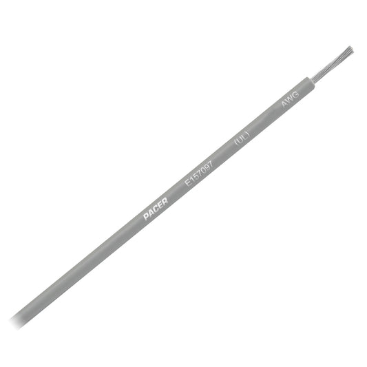 Pacer Grey 10 AWG Primary Wire - 25  [WUL10GY-25]
